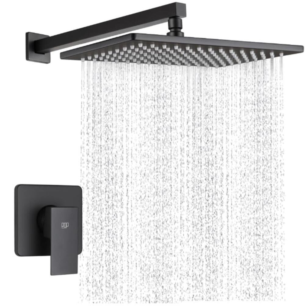 POP SANITARYWARE Matte Black Shower Faucet Set